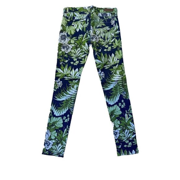 BLANKNYC Girls Spray on Slim Skinny Floral Printed Jeans Jeggings - Picture 12 of 15